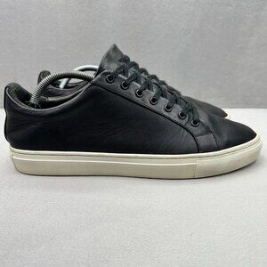 Thursday Everyday Mens Size 10.5 Shoes Black Leather Handmade Premier Sneakers